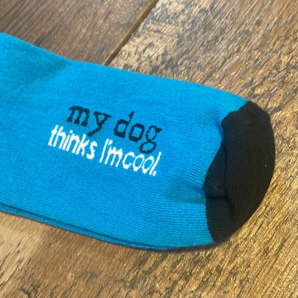 My dog thinks I’m cool, high socks. NWOT. - Picture 2 of 3